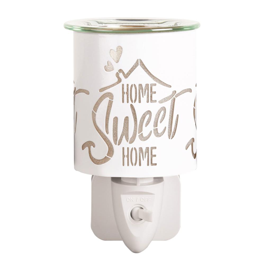 Aroma White & Gold Home Sweet Home Plug In Wax Melt Warmer Extra Image 1